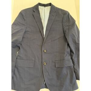 J. Crew Ludlow Blazer Men's 36S Slim Fit Navy Blue Larusmiani Cotton Chino